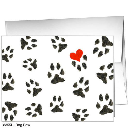 Dog Paw, Greeting Card (8355H)