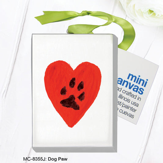 Dog Paw, Mini Canvas (MC-8355J), Front, printedcanvas.com