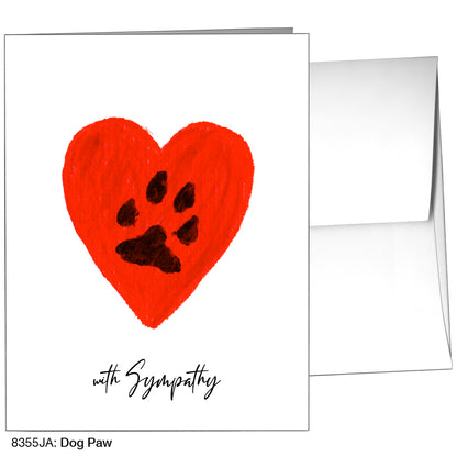 Dog Paw, Greeting Card (8355JA)