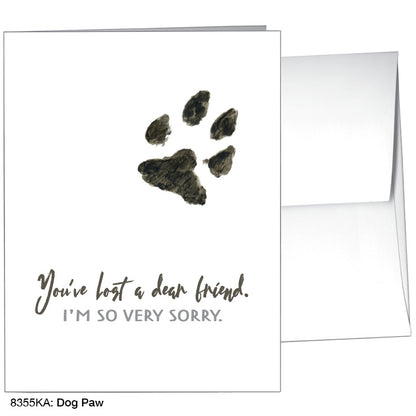 Dog Paw, Greeting Card (8355KA), A2 Card Front, www.printedcanvas.com