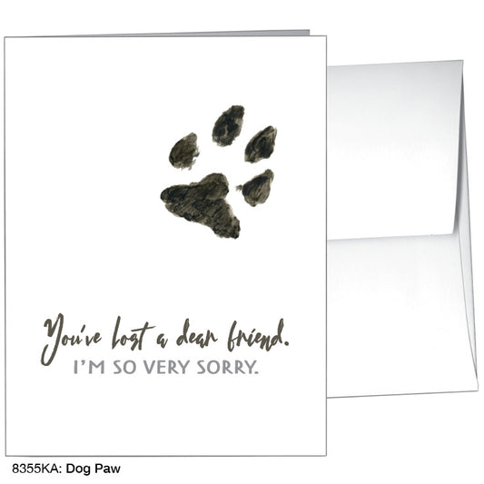 Dog Paw, Greeting Card (8355KA), A2 Card Front, www.printedcanvas.com