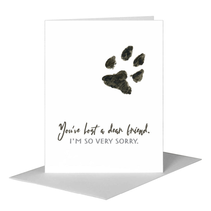 Dog Paw, Greeting Card (#8355KA) A2 Card Front, www.printedcanvas.com