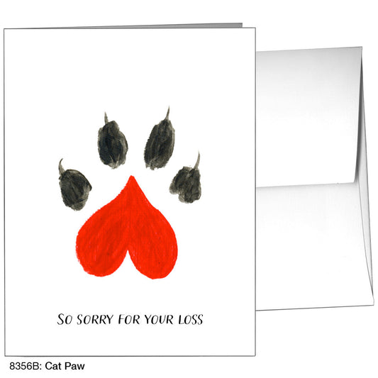 Cat Paw, Greeting Card (8356B), A2, printedcanvas.com