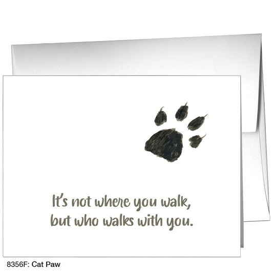 Cat Paw, Greeting Card (8356F), A2, printedcanvas.com