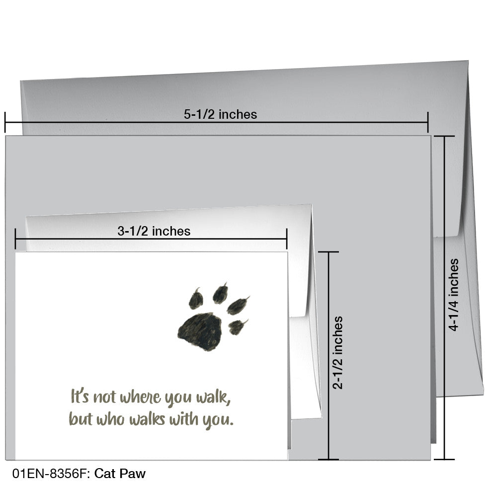 Cat Paw, Greeting Card (8356F)