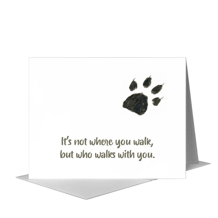 Cat Paw, Greeting Card (#8356F), A2 Card Front, www.printedcanvas.com