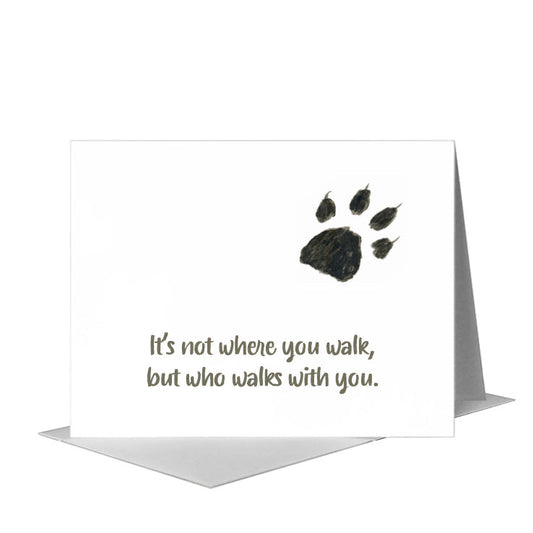 Cat Paw, Greeting Card (#8356F) A2 Card Front, www.printedcanvas.com