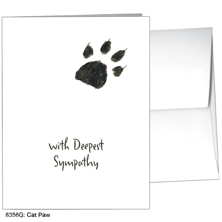 Cat Paw, Greeting Card (#8356G), A2 Card Front, www.printedcanvas.com