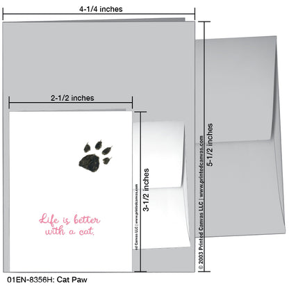 Cat Paw, Greeting Card (#8356H)