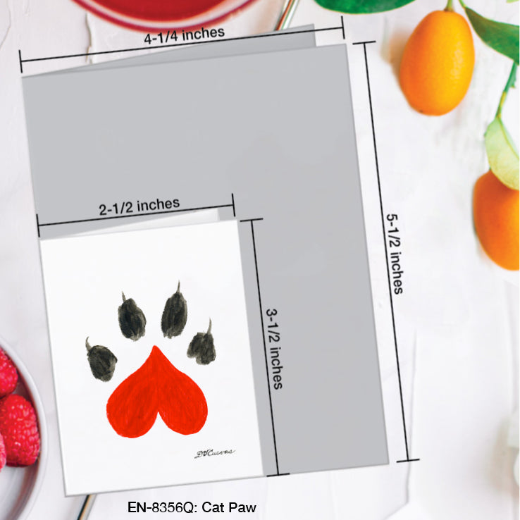 Cat Paw, Greeting Card (#8356Q)