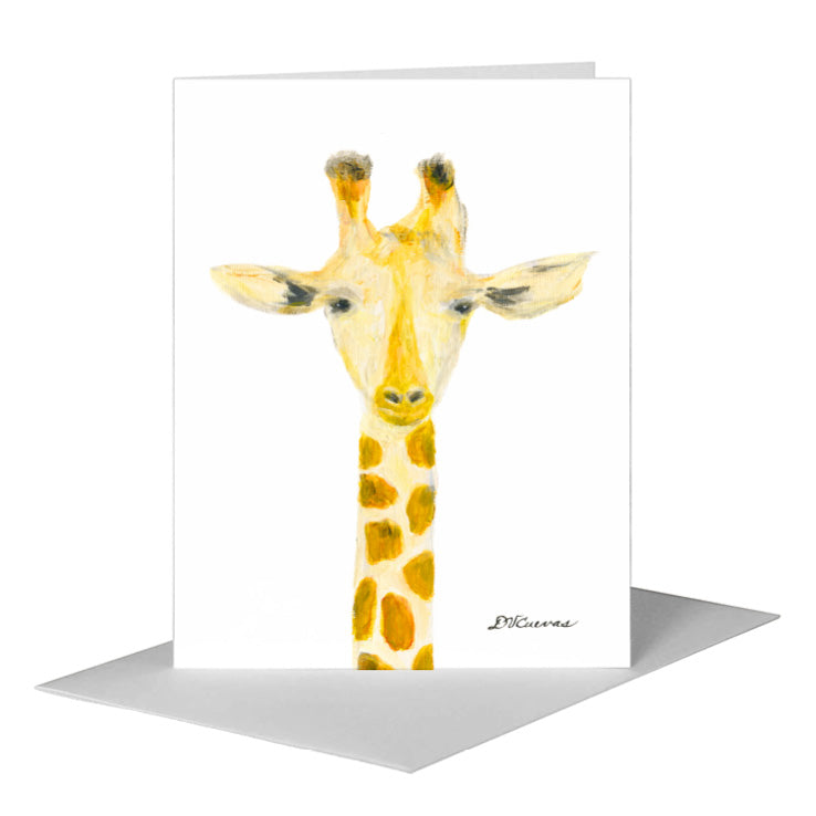 Giraffe Neck, Greeting Card (#8358A), A2 Card Front, www.printedcanvas.com