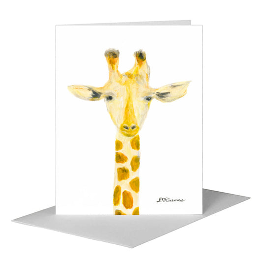 Giraffe Neck, Greeting Card (#8358A) A2 Card Front, www.printedcanvas.com