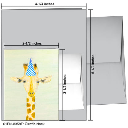 Giraffe Neck, Greeting Card (8358F)