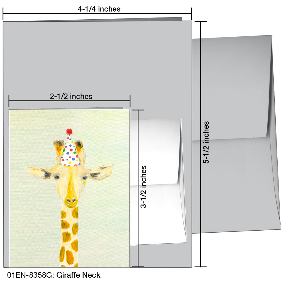 Giraffe Neck, Greeting Card (8358G)