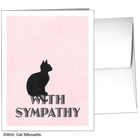 Cat Silhouette, Greeting Card (8360A), A2, printedcanvas.com