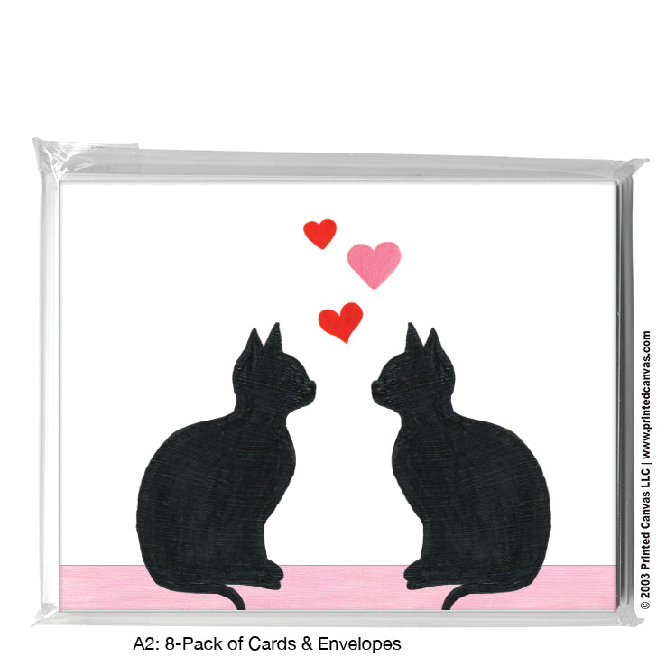 Cat Silhouette, Greeting Card (#8360KA)