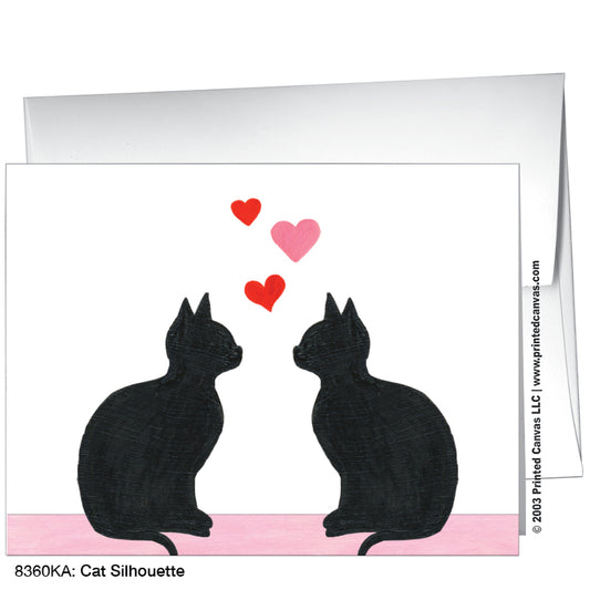 Cat Silhouette, Greeting Card (#8360KA)