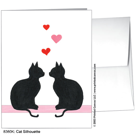 Cat Silhouette, Greeting Card (#8360K)