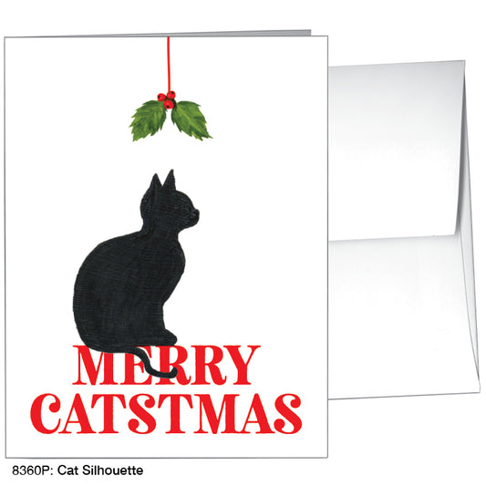 Cat Silhouette, Greeting Card (#8360P), A2 Card, www.printedcanvas.com