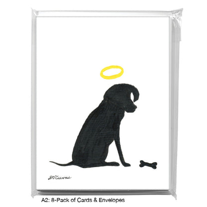 Dog Silhouette, Greeting Card (8361B)