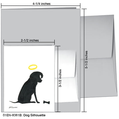 Dog Silhouette, Greeting Card (8361B)