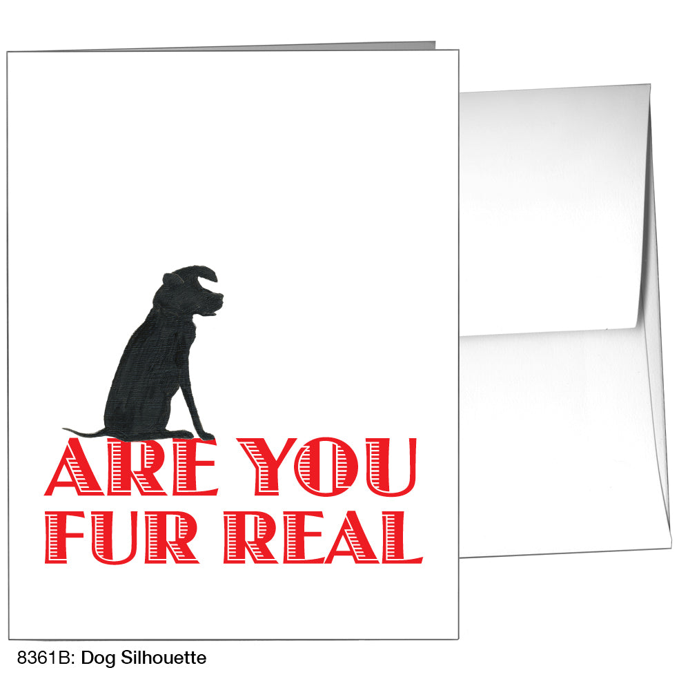 Dog Silhouette, Greeting Card (8361B)