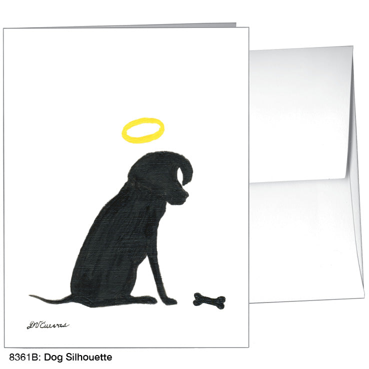 Dog Silhouette, Greeting Card (8361B)