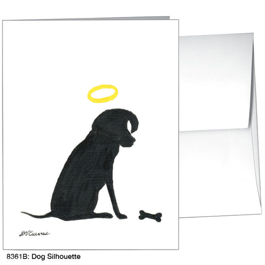 Dog Silhouette, Greeting Card (8361B)
