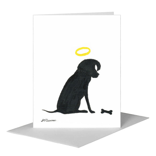 Dog Silhouette, Greeting Card (#8361B) A2 Card Front, www.printedcanvas.com