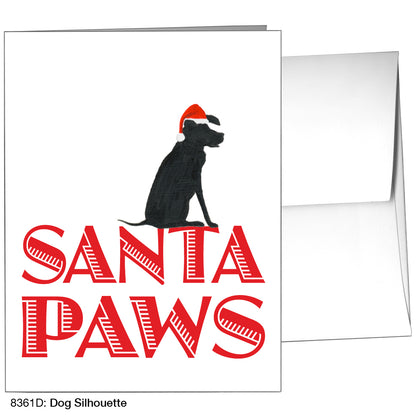 Dog Silhouette, Greeting Card (8361D)