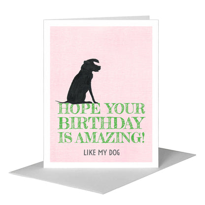 Dog Silhouette, Greeting Card (#8361JA), A2 Card Front, www.printedcanvas.com