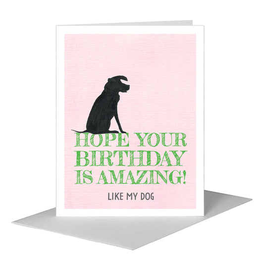 Dog Silhouette, Greeting Card (#8361JA) A2 Card Front, www.printedcanvas.com