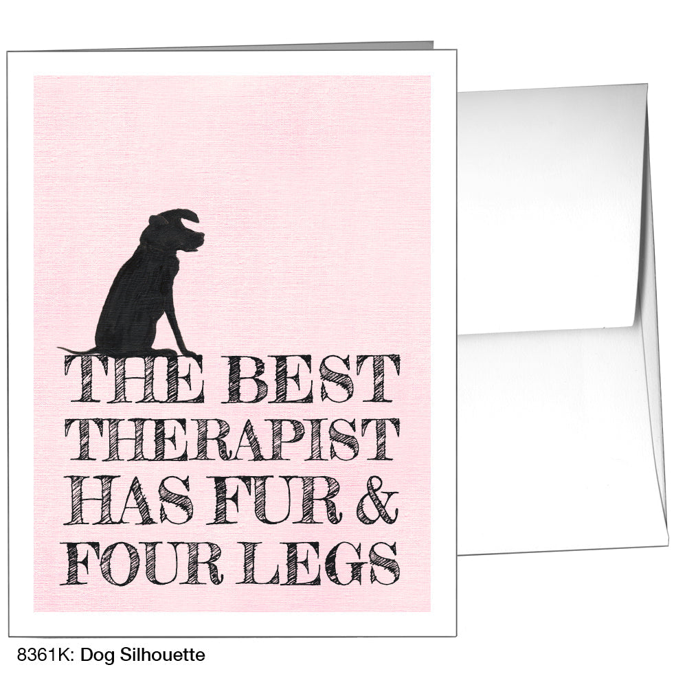 Dog Silhouette, Greeting Card (8361K), A2 Card, printedcanvas.com