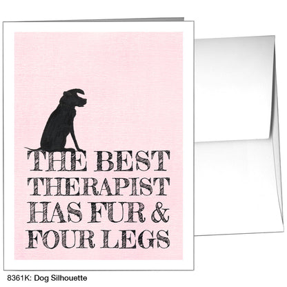 Dog Silhouette, Greeting Card (8361K), A2 Card, printedcanvas.com