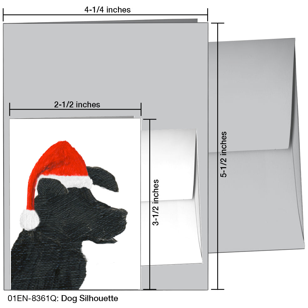 Dog Silhouette, Greeting Card (8361Q)