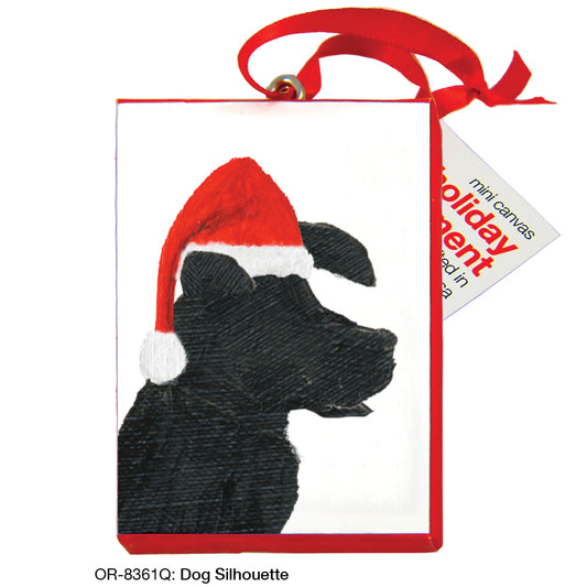 Dog Silhouette, Ornament (OR-8361Q)