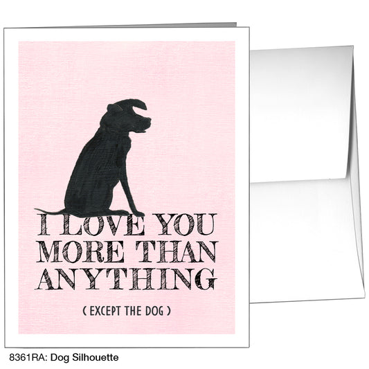 Dog Silhouette, Greeting Card (8361RA)