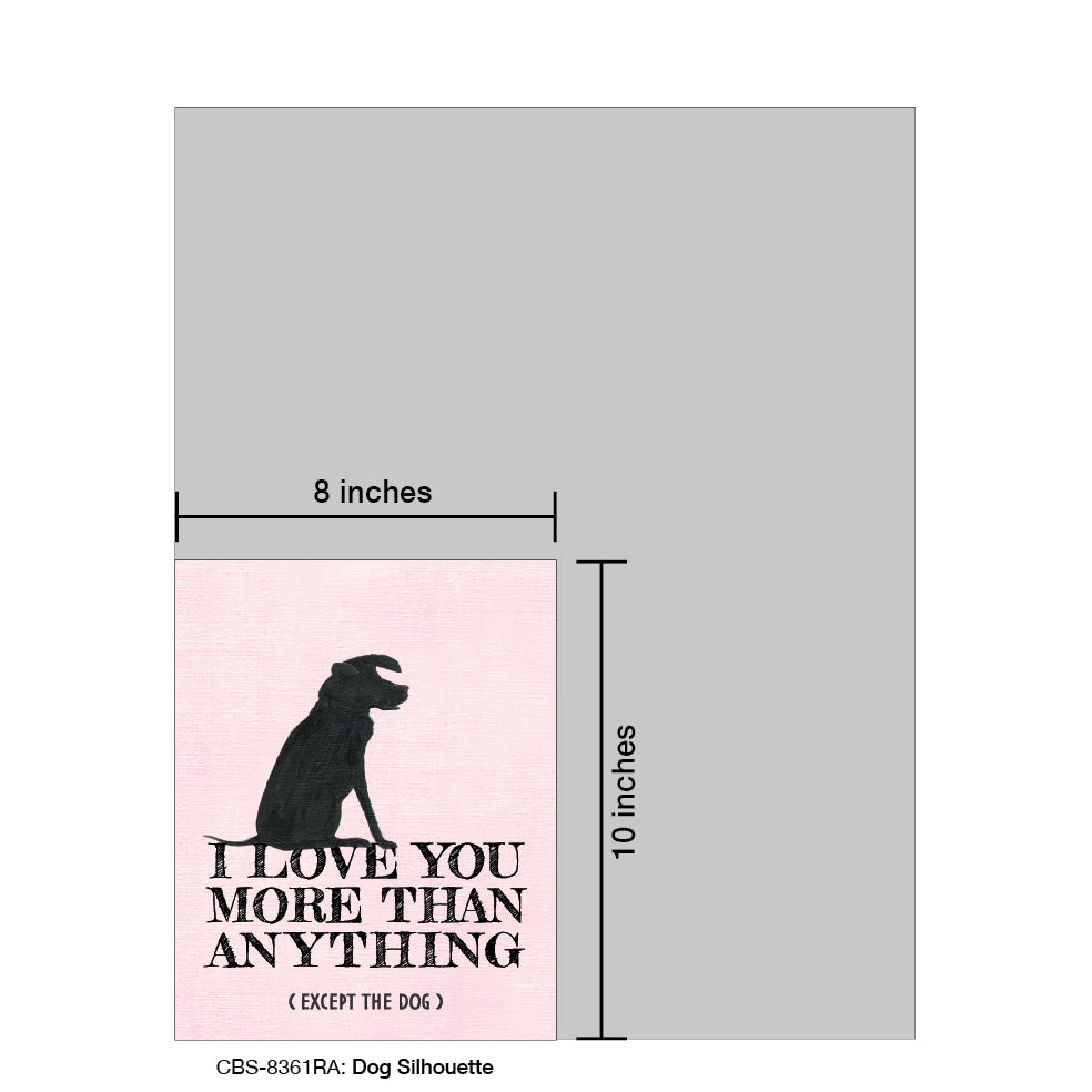 Dog Silhouette, Card Board (8361RA)