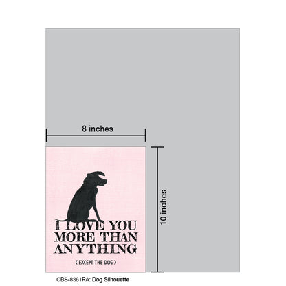 Dog Silhouette, Card Board (8361RA)