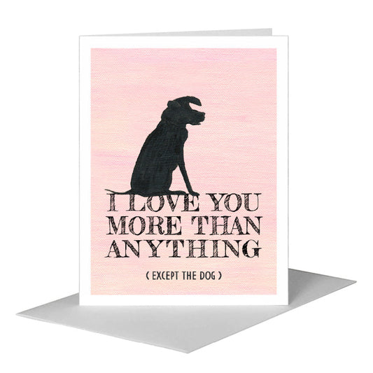 Dog Silhouette, Greeting Card (#8361RA) A2 Card Front, www.printedcanvas.com