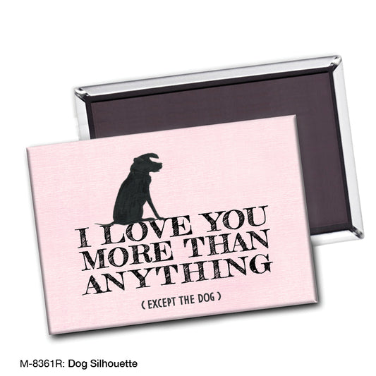 Dog Silhouette, Magnet (8361R)