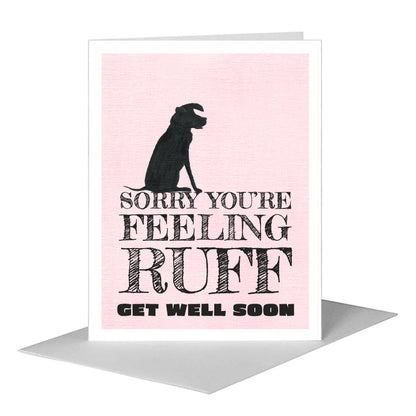Dog Silhouette, Greeting Card (#8361S) A2 Card Front, www.printedcanvas.com