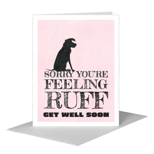 Dog Silhouette, Greeting Card (#8361S) A2 Card Front, www.printedcanvas.com