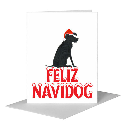 Dog Silhouette, Greeting Card (#8361T) A2 Card Front, www.printedcanvas.com