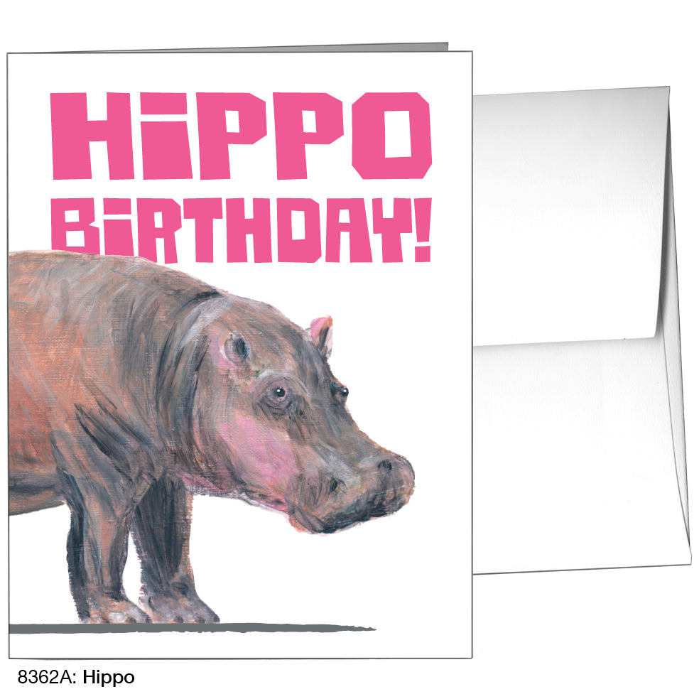 Hippo, Greeting Card (8362A)