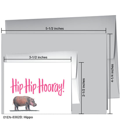 Hippo, Greeting Card (8362B)