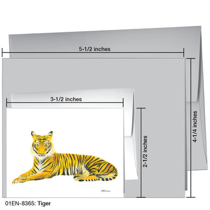 Tiger, Greeting Card (8365), Enclosure, printedcanvas.com