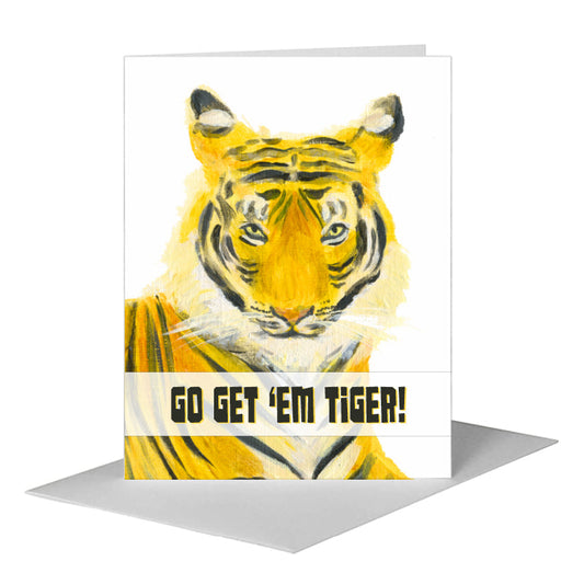 Tiger, Greeting Card (#8365E) A2 Card Front, www.printedcanvas.com