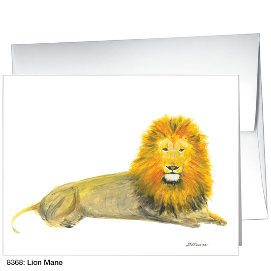 Lion Mane, Greeting Card (8368D), A2 Card Front, www.printedcanvas.com