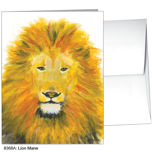 Lion Mane, Greeting Card (8368A), A2 Card Front, www.printedcanvas.com